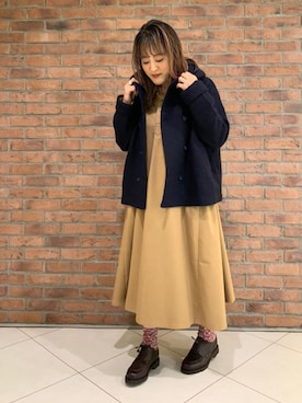 「mao made（マオメイド）のアイテム」を使った、さゆるゆるさん（レディース・155cm）の秋コーディネート