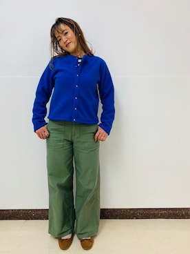 「BEAVER ORIGINAL（ビーバーオリジナル）のアイテム」を使った、さゆるゆるさん（レディース・155cm）の秋コーディネート