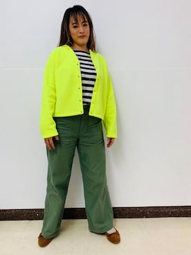 「BEAVER ORIGINAL（ビーバーオリジナル）のアイテム」を使った、さゆるゆるさん（レディース・155cm）の秋コーディネート