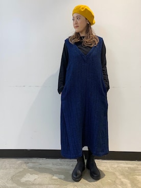 「DANA FANEUIL（ダナファヌル）のアイテム」を使った、さゆるゆるさん（レディース・155cm）の冬コーディネート