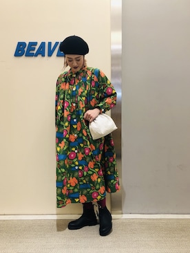 「Blundstone（ブランドストーン）のBlundstone/ブランドストーン　ｻｲﾄﾞｺﾞｱﾌﾞｰﾂ Men's（ブーツ）」を使った、さゆるゆるさん（レディース・155cm）の冬コーディネート