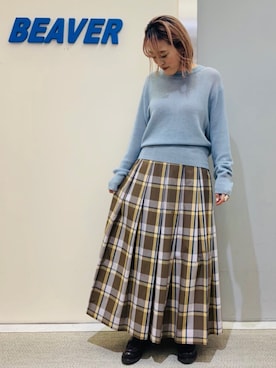 「unfil」｜「アイテム（アクセサリー）」を使った、さゆるゆるさん（レディース・155cm）の冬コーディネート