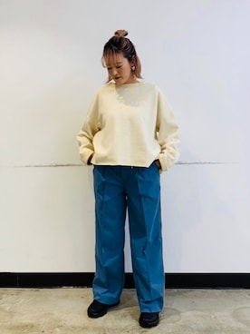 「unfil」｜「アイテム（アクセサリー）」を使った、さゆるゆるさん（レディース・155cm）の冬コーディネート