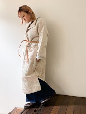 「TIGRE BROCANTE（ティグルブロカンテ）のアイテム（その他アウター）」を使った、さゆるゆるさん（レディース・155cm）の冬コーディネート