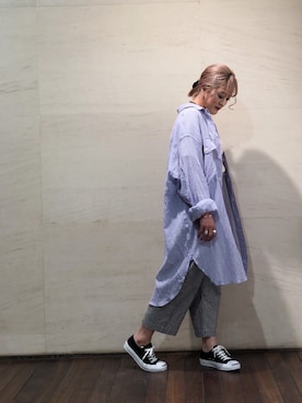 「unfil」｜「アイテム（アクセサリー）」を使った、さゆるゆるさん（レディース・155cm）の春コーディネート