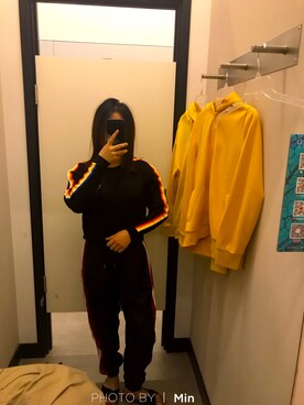 「Guess（ゲス）のアイテム（ブルゾン）」を使った、小胖子的大方向さん（レディース・158cm）の夏コーディネート