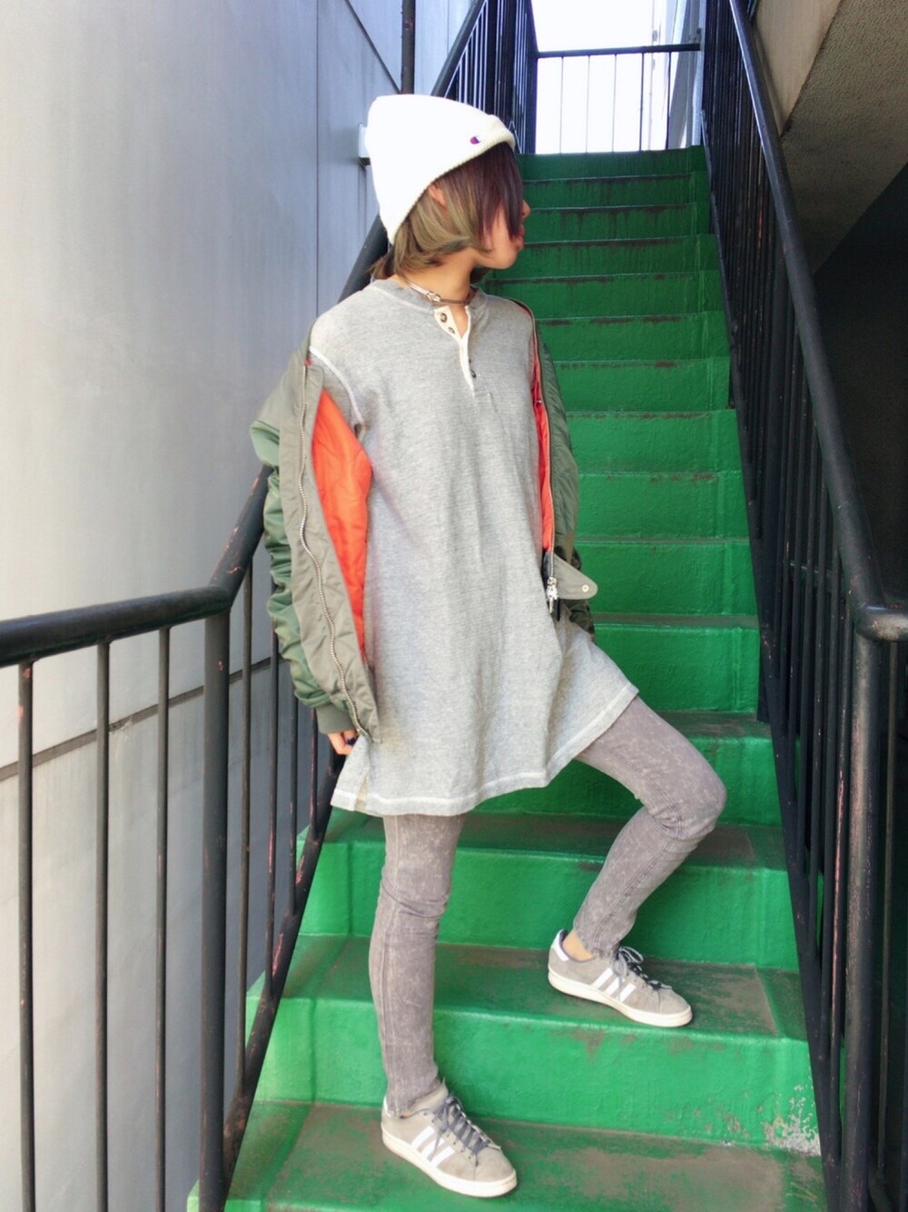 mother - mother 3XL thermal tops グレー mother（マザー）の「3XL Thermal Tops（チュニック）」 - WEAR