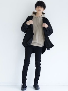 「YARD PLUS（ヤードプリュス）のアイテム」を使った、KAIさん（メンズ・181cm）の春コーディネート