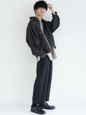 「CASPER JOHN（キャスパージョン）のアイテム（デニムジャケット）」を使った、KAIさん（メンズ・181cm）の春コーディネート