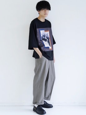 「CASPER JOHN（キャスパージョン）のアイテム（その他シューズ）」を使った、KAIさん（メンズ・181cm）の夏コーディネート