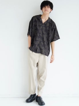 「CASPER JOHN（キャスパージョン）のアイテム（その他シューズ）」を使った、KAIさん（メンズ・181cm）の夏コーディネート