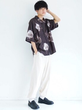 「CASPER JOHN（キャスパージョン）のアイテム（その他シューズ）」を使った、KAIさん（メンズ・181cm）の夏コーディネート