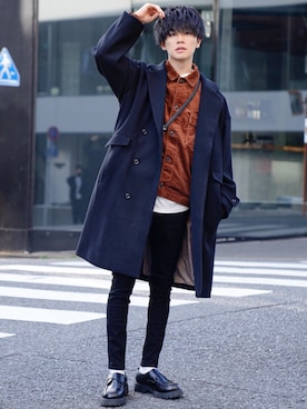 「RAGEBLUE（レイジブルー）のアイテム（ブルゾン）」を使った、KAIさん（メンズ・183cm）の冬コーディネート