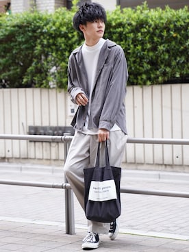 「BeAMS DOT（ビームスドット）のアイテム」を使った、KAIさん（メンズ・183cm）の春コーディネート
