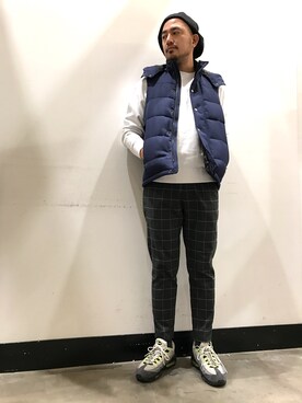 「CIAOPANIC TYPY（チャオパニックティピー）のアイテム（ダウンベスト）」を使った、Yusuke Tanakaさん（メンズ・173cm）の冬コーディネート