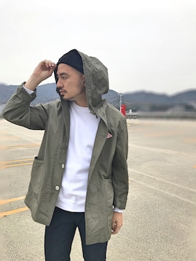 「アイテム（ブルゾン）」を使った、Yusuke Tanakaさん（メンズ・173cm・30代）の冬コーディネート