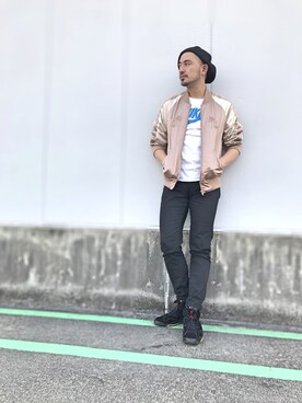 「アイテム（ブルゾン）」を使った、Yusuke Tanakaさん（メンズ・173cm・30代）の冬コーディネート