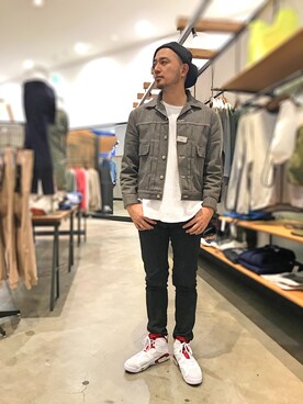 「A.P.C.（アーペーセー）のアイテム（ジャケット/アウター）」を使った、Yusuke Tanakaさん（メンズ・173cm）の春コーディネート