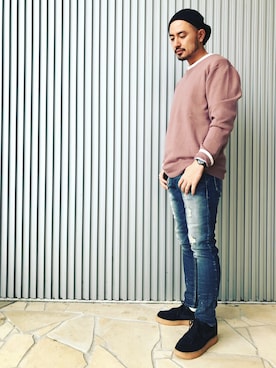 Yusuke Tanakaさん（メンズ・173cm）の冬コーディネート