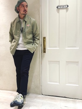 「airmax」｜「アイテム（ナイロンジャケット）」を使った、Yusuke Tanakaさん（メンズ・173cm）の春コーディネート