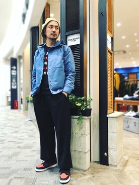 「アイテム（ブルゾン）」を使った、Yusuke Tanakaさん（メンズ・173cm・30代）の春コーディネート