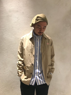 「アイテム（ブルゾン）」を使った、Yusuke Tanakaさん（メンズ・173cm・30代）の春コーディネート
