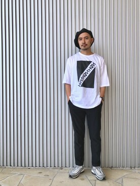 「HeM（ヘム）のアイテム」を使った、Yusuke Tanakaさん（メンズ・173cm）の夏コーディネート