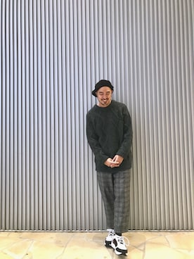 「CIAOPANIC TYPY（チャオパニックティピー）のケーブルプルオーバーニット（ニット/セーター）」を使った、Yusuke Tanakaさん（メンズ・173cm）の冬コーディネート