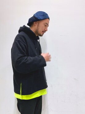 「UNIQLO（ユニクロ）のアイテム（パーカー）」を使った、Yusuke Tanakaさん（メンズ・173cm）の冬コーディネート