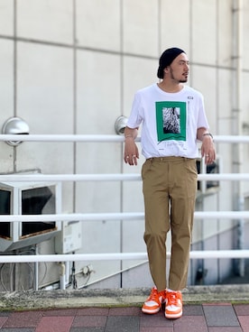 「ALLEGE（アレッジ）のアイテム」を使った、Yusuke Tanakaさん（メンズ・173cm）の春コーディネート