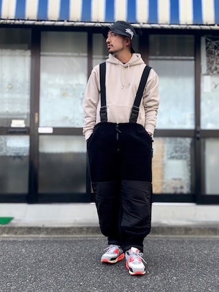 ✨美品✨ wildthings ボアフリース オーバーオール ブラック Mサイズ WILD THINGS（ワイルドシングス）の「【WILD THINGS/ワイルド