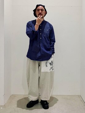 「CIAOPANIC TYPY（チャオパニックティピー）のアイテム（スウェットパンツ）」を使った、Yusuke Tanakaさん（メンズ・173cm）の冬コーディネート
