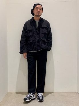 「ROTHCO（ロスコ）のアイテム（ミリタリージャケット）」を使った、Yusuke Tanakaさん（メンズ・173cm）の冬コーディネート