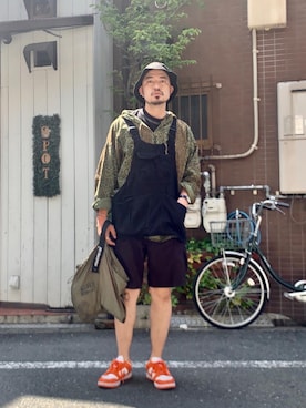 「ROTHCO（ロスコ）のアイテム（パンツ）」を使った、Yusuke Tanakaさん（メンズ・173cm）の春コーディネート