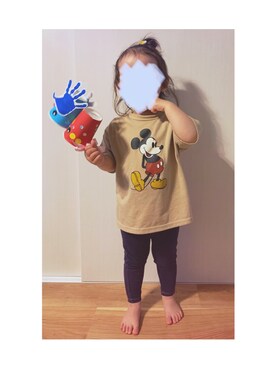 「こどもの日」｜「アイテム（レギンス/スパッツ）」を使った、SHeさん（キッズ・90cm）の春コーディネート