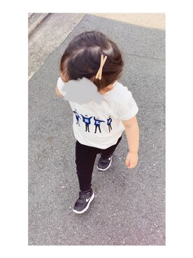 「アイテム（レギンス/スパッツ）」を使った、SHeさん（キッズ・90cm）の春コーディネート