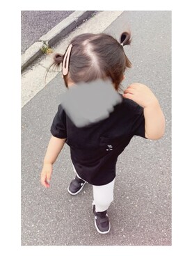 「アイテム（ヘアピン）」を使った、SHeさん（キッズ・90cm）の夏コーディネート