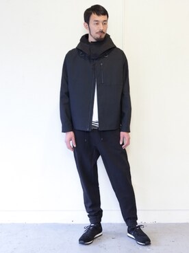 「OAMC（オーエーエムシー）のアイテム（ブルゾン）」を使った、Fusanori Tsujiさん（メンズ・183cm）の冬コーディネート