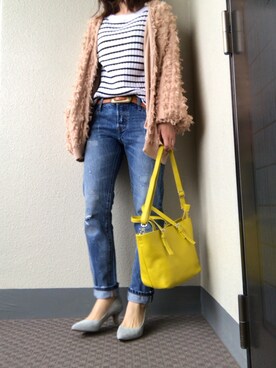 「BEAU'RE SECOND（ビュレセカンド）のアイテム」を使った、U.さん（レディース・155cm）の春コーディネート