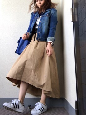 「BEAU'RE SECOND（ビュレセカンド）のアイテム」を使った、U.さん（レディース・155cm）の春コーディネート