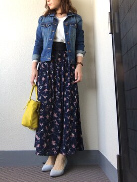 「BEAU'RE SECOND（ビュレセカンド）のアイテム」を使った、U.さん（レディース・155cm）の春コーディネート