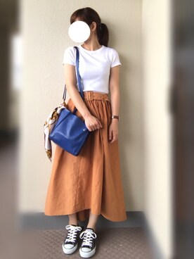 「BEAU'RE SECOND（ビュレセカンド）のアイテム」を使った、U.さん（レディース・155cm）の夏コーディネート