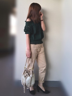 「enchanted prima（エンチャンテッドプリマ）のアイテム」を使った、U.さん（レディース・155cm）の夏コーディネート