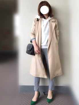 「titivate（ティティベイト）の6cmヒールポインテッドトゥパンプス（パンプス）」を使った、U.さん（レディース・155cm）の春コーディネート