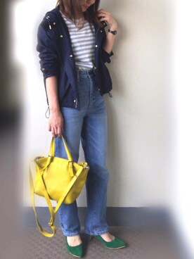 「BEAU'RE SECOND（ビュレセカンド）のアイテム」を使った、U.さん（レディース・155cm）の春コーディネート