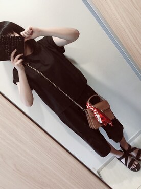 「CLOSE-UP（クローズアップ）のアイテム（トップス）」を使った、あ やさん（レディース・158cm）の夏コーディネート