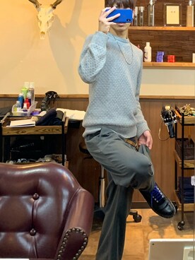 「fort point（フォーポイント）のアイテム」を使った、JUNさん（メンズ・173cm）の秋コーディネート