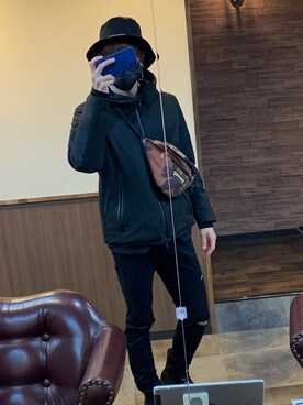 「Apple（-）のアイテム（財布/小物）」を使った、JUNさん（メンズ・173cm）の秋コーディネート
