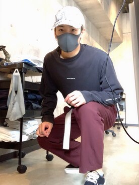 「美容師」｜「アイテム（その他）」を使った、JUNさん（メンズ・173cm）の秋コーディネート
