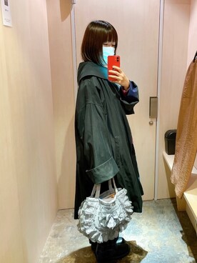 「フランス古着」｜ミーコさん（レディース・158cm）の冬コーディネート